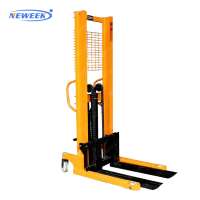 NEWEEK 3 ton electric mini all terrain forklift semi auto stacker